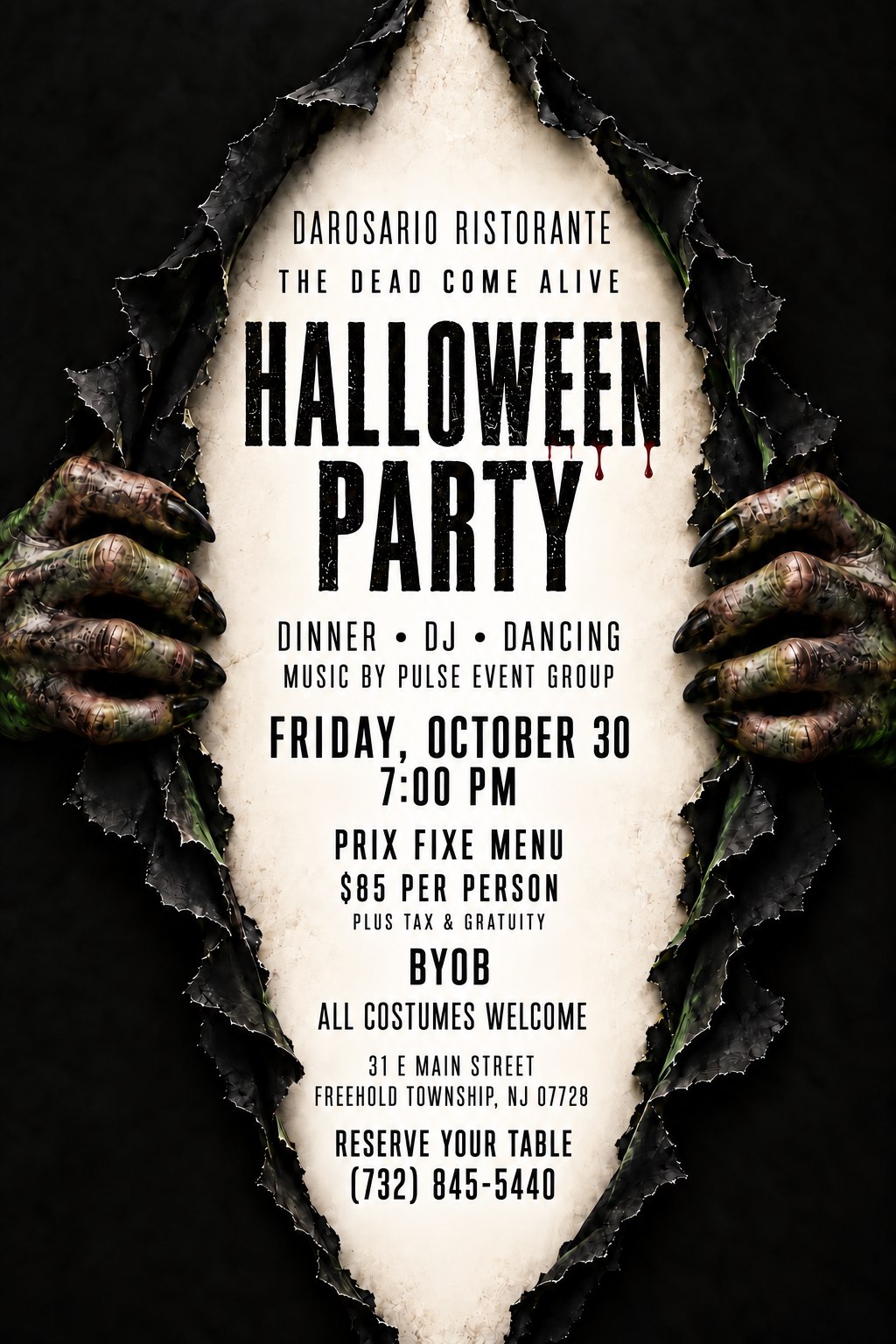 halloween party 2026 da rosario freehold township new jersey